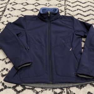 REI Women's Full-zip Fleece-lined Navy Blue Jacket Size XS Water-Repelling